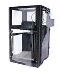 Heavy Duty Transparent Polycarbonate Enclosure For AD5X 3D Printer with clear panels and control display on front.