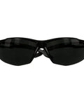 Top Tier Sport Safety Glasses Featuring Ir Five Gray Optics And Recessed Temple Ribs For Knockout Comfort And Seamless Ppe Compatibility On Heavy Duty Work Sites, black frame with gray lenses