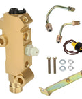 Badass Heavy Duty Brass PV2 Proportioning Valve For Disc Drum Brake Swap Replacement 172-1353 with fittings and mount kit.