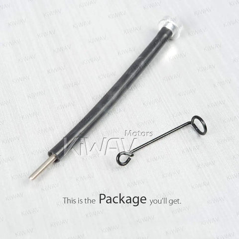 Extend Idle Speed Adjustment Screw Featuring Flexible Shaft And Knurled Grip For Harley V Twin Carburetors No Sweat Hand Tune Up Package with black flexible shaft.
