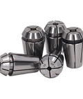 Premium Thonlai Cnc Engraving Collet Chuck Set With Durable Spring Steel Precision Tapping Kit For Grinding And Machining 5 Pcs High Performance, showing five precision collets.