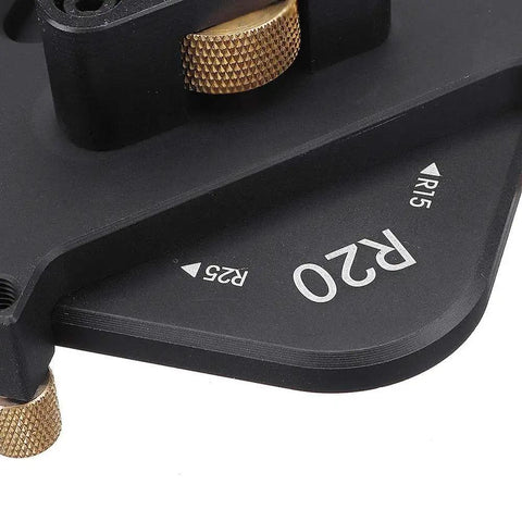 Ace Your Weekend Carpentry Projects With This Legit Four In One Router Corner Jig Machined From Hardened Aluminum Alloy with R20 setting.