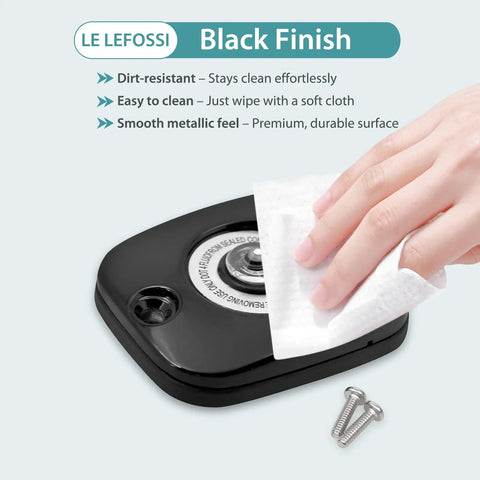 Cleaning Front Brake Master Cylinder Fluid Reservoir Cover Cap For Touring Motorcycles in slick black with screws included
