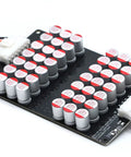 High Output 5A Active Battery Equalizer Balance Board For 10S To 14S Series Cells, showing capacitor layout and wiring.