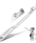 15 Inch Wrench Extender Bar For Mechanics And DIYs Boost Torque In Tight Spaces Slim 15 Inch Open End Wrench Extender With Half Inch Hole Fits Half Inch Drive Wrenches visible from two angles