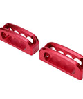 Heavy Duty T Slot Bed Cleats For Toyota Trucks 2022-2025 Easy Install Tie Down Hardware No Tools Needed Secure Cargo Fast Without Drilling red metal cleats side view