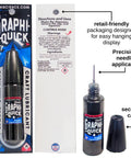 GraphiQuick Liquid Graphite Lubricant And Craft Enhancer with precision needle applicator and retail packaging displayed