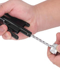 Hands using All In One Safety Wire Pliers Set 6 Inch And 9 Inch Reversible Locking Tool Carbon Steel Wire Twisting Cutter