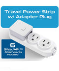 Must Have All In One Travel Power Strip With USB And Type C Port For World Travel, 3 Pin Grounded Surge Protector Plug Set