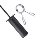 Heavy Duty Weight Stack Pin For Home Gym Equipment with circlip, steel black design, ideal for secure weight adjustments