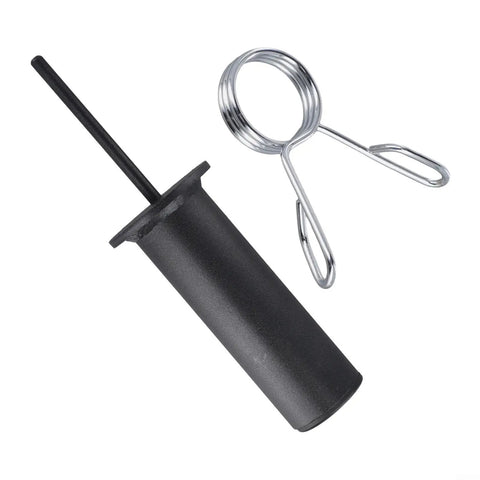 Heavy Duty Weight Stack Pin For Home Gym Equipment with circlip, steel black design, ideal for secure weight adjustments