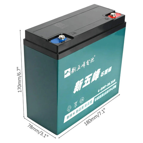12V 20Ah battery for 32 Inch Golf Cart Rear Differential Axle Kit With 60V 3000W Brushless Motor And Five 12V 20Ah Batteries