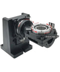 Plenty Smooth Heavy Duty 5 Axis Hollow Rotating Platform Indexing Rotary Table with Knockout Worm Gear Reducer for Zero Wobble CNC Setup.