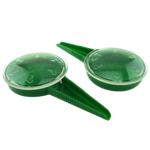 Green Two Piece Seed Dispenser Set For Garden Planting With Dial Adjustable Seeder Hand Sower Planter Tool Durable Plastic Ergonomic Handle