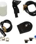 Beefed Up Black Coolant Filtration Kit For Ford 6.0L Powerstroke 2003 To 2010 No Fuss DIY Install parts including hoses and filter.