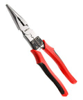 Powerful Lineman's Pliers With Wire Stripper And Crimper, Heavy Duty High Leverage Eight And A Half Inch Pliers For Electricians