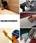 Pro Grade Dry And Wet Sandpaper Set 9x3.6 Inch 15 Piece Kit For Wood, Metal, Automotive Projects, Home Improvement.