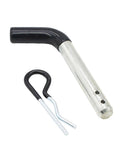 Half Inch Trailer Hitch Pin And Clip For Class I And II Hitches, Zinc Plated Steel With Vinyl Coated Head, Durable Pin With Two Retainer Holes, Includes Clip
