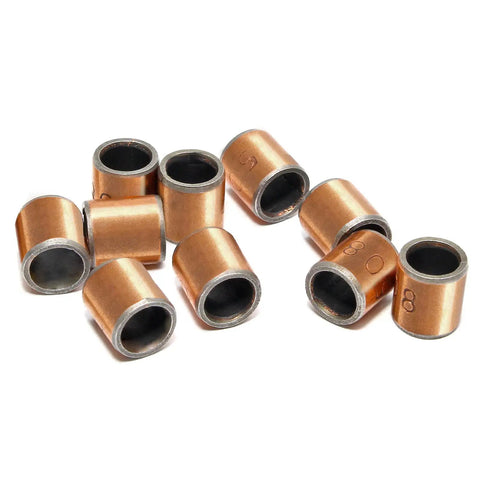 Built Tough Oilless Bearing Carbon Steel Sleeves Bushings Five Millimeter X Seven Millimeter X Eight Millimeter displaying ten bronze bushings.
