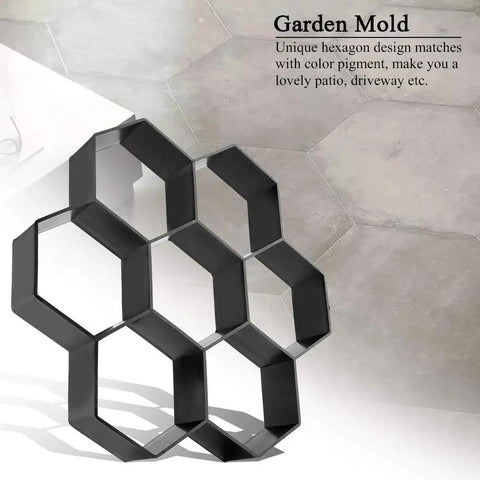 Durable Concrete Molds For Walkways And Patios Reusable Paver Molds For DIY Garden Paths Hexagonal Stepping Stone Molds