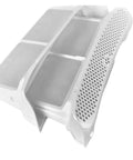 Lint Filter Replacement For Heat Pump Laundry Dryer And Washing Machine Fit 00656033 Spec No Tools Needed Easy Hand Swap Traps Fabric Scraps And Tiny Lint To Cut Buildup, white mesh filter