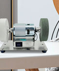Ziocura Mini Belt Sander, Stainless Steel Bench Grinder With High Power Low Noise Design, compact benchtop polishing machine.