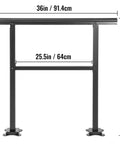 Heavy Duty Aluminum Outdoor Stair Handrail Rock Solid Deck Railing Adjustable Angles dimensions 36in x 25.5in x 35in