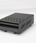 Black Espresso Knock Box Drawer For Coffee Grounds Pro Grade Stainless Steel Container With Removable Rubber Knock Bar