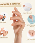 Gel Finger Protectors For Dry Skin And Cracked Fingertips Silicone Finger Cots For Easy On And Off Thumb And Finger Bandages