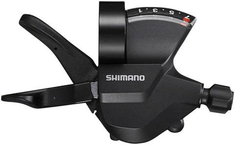 Shift Lever SL M315 7R Right Hand 7 Speed RAPIDFIRE Plus with Optical Gear Display in black, side view