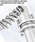 Close-up of 2 Pack M10x1.25 Exhaust Manifold Bolts With Springs Muffler Repair Kit Universal Fit For Most Cars installation view.