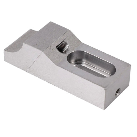 Low Profile Side Clamp Vise Set With Mold Steel M8 Arc Jaw 68x25x20mm detailed view of arc jaw component for CNC milling.