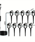 Landscape Spotlights With Sensor And 5 Lighting Modes For Brightness Control Dimmable Timer Auto On Off Low Voltage Outdoor