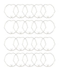 Durable Manganese Steel MR16 Downlight Clips 20 Pack Set arranged in rows for spotlight mounting