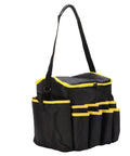 Heavy Duty Oxford Tool Organizer Bag With Removable Divider And Nonslip Rubber Feet Built Like A Tank For Tradesmen And Diy Crew Portable 20 Liter Carry Tote with zipper and pockets