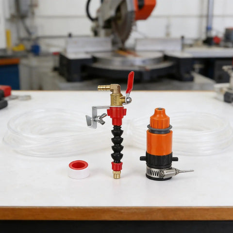 Killer Dust Removal System For Cutting Machines With Precision Water Spray Nozzle Kit And Ten Meter Hose with adjustable nozzle.
