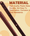 Smooth As Silk Brown Plastic Drawer Slides Hella Durable Side Mounted Glide Tracks For Dressers Nightstands And Cabinets With Mounting Hardware Included, top view of durable long plastic glide track.
