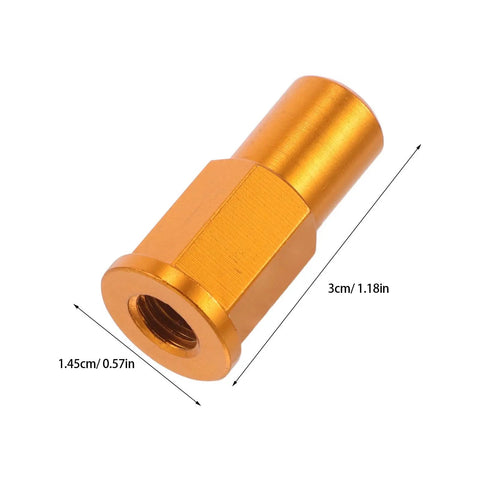 Aluminum Motorcycle Valve Stem Lock Nut Spacer Kit With High Strength Bolts And Washers, Vibration Resistant Leak Prevention Secure Tire Seal Replacement Set Compatible With Multiple Motorcycles, 3cm x 1.45cm