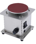 Hella Durable Mini Spindle Sander 6000RPM Electric Table Bench Grinder 110V with flat disc pad for sanding and buffing.