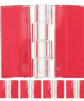 Self Adhesive Plastic Hinges 6 Pack Acrylic Small Folding Hinges For Diy Furniture Cabinet Doors Replacement, Strong Adhesive For Household Use
