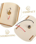 Close-up of compact parts in the All-In-One Electrical Circuit Kit For Kids with safe materials for physics experiments.