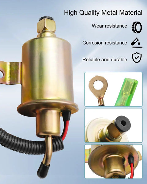 RV Generator Fuel Pump Kit For 4000 4KW Microlite MicroQuiet Series with metal body and wiring, focus on durability and compatibility