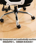 Heavy Duty Pvc Floor Protector Mat For Rolling Chairs With Slick Glide No Stress Hardwood Guard Scratch Resistant Vinyl Cover on light wood flooring