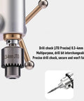 Cool Compact Mini Drill Press Machine With 360 Degree Rotation And Variable Speed Control For Wood, Metal And Jewelry Projects drill chuck JTO 0.3-4mm for precise bit placement.
