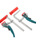Quick Release Ratchet Track Saw Clamp For Guide Rail Systems And MFT Tables Dead On Precision Workholder No Sweat Fastening Tool.