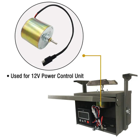 Highwild Replacement Feed Motor For Power Control Unit 12 Volt With 1/4 Inch Shaft Universal Fit Multi Pack Two Motors Included Heavy Duty Electric Feeder Upgrade Kit Reliable Performance Tool