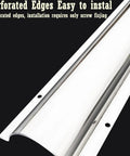Stainless Steel Cable Raceway Cover For Office And Home Desks, Metal Cord Concealer With Screws, Paintable 30 Piece Set, Outer Width 4.5 Inches