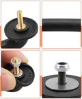 Hulyxayfave front windshield hold-down bracket with brass threaded stud and black rubber bumper