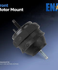 Built Tough Heavy Duty Front Engine Motor Mount Pair For Cadillac Cts Srx Sts 2004 Through 2011 showing black rubber mount with threaded bolt.