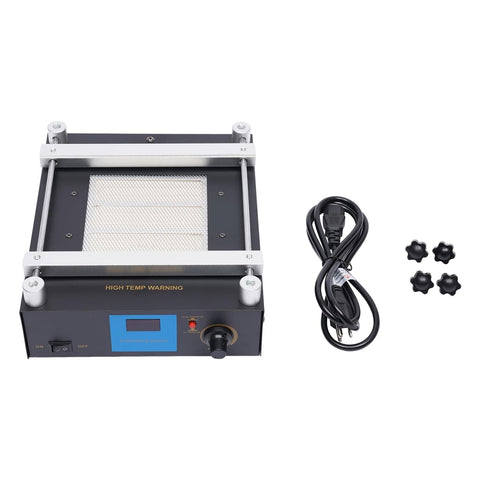 High Power Soldering Hot Plate 110V 450W with LED Digital PID Temperature Control, Large 4.72x4.72 Inch, accessories